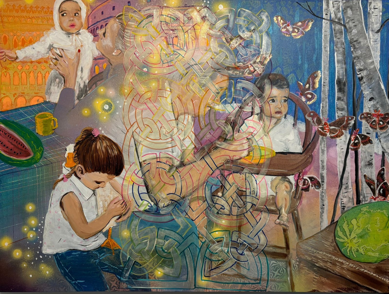 Watermelon with Grandparents